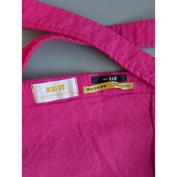 NWD Anthropologie Maeve The Naomi Workwear Jumpsuit Size 14 Pink $MD451 - Picture 9 of 11